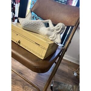 Mermaid Statue laying large white